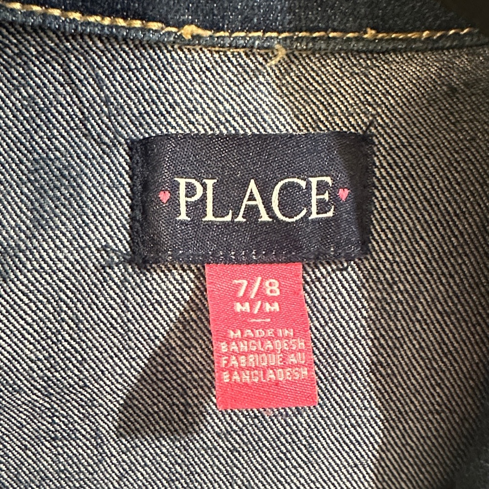 PLACE Women's Dark Blue Denim Jacket - Picture 2 of 2
